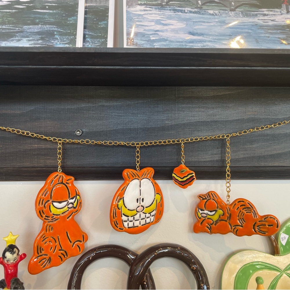 Garfield Ceramic Wall Hanging / garland